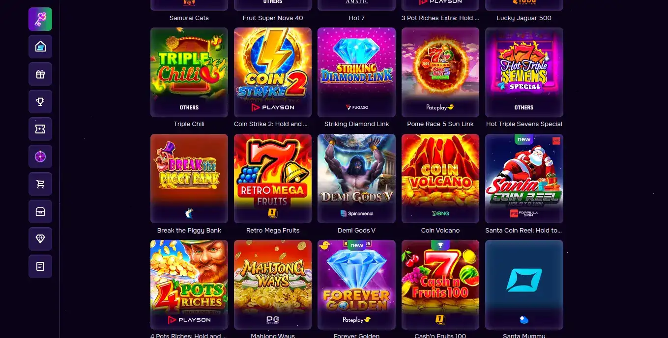 Мобильная версия Hype Casino на телефоне